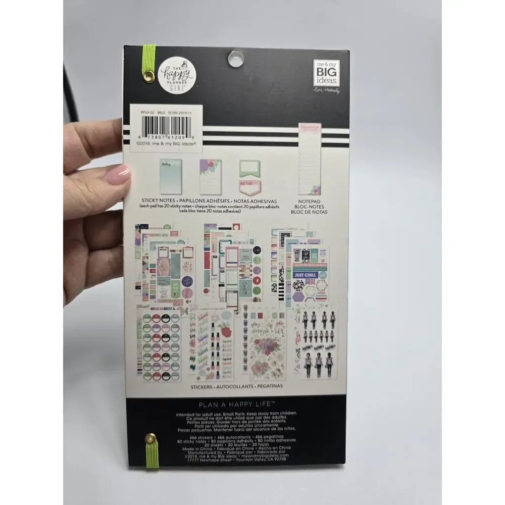 The Happy Planner Girl Sticker Accessory Book-Day Dreamer 566 pcs, New